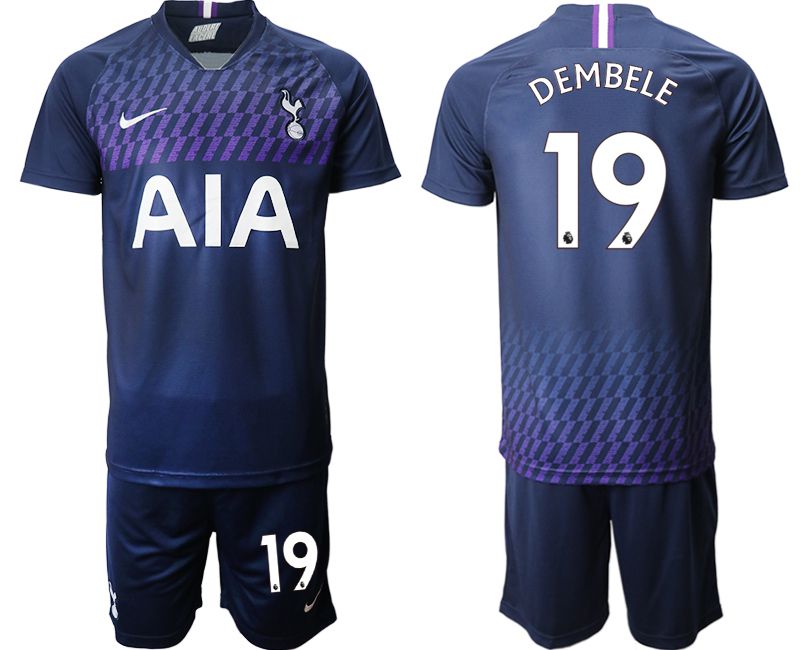Men 2019-2020 club Tottenham Hotspur away #19 blue Soccer Jerseys